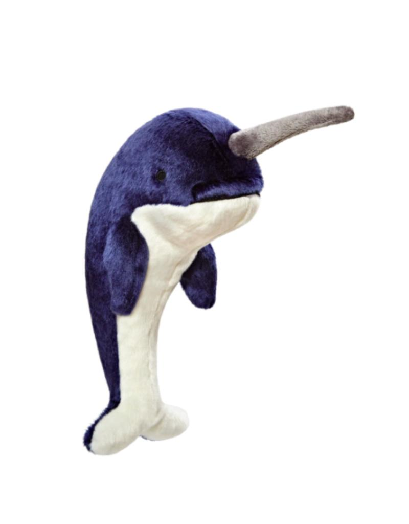 Fluff & Tuff Bleu Narwhal Dog Toy