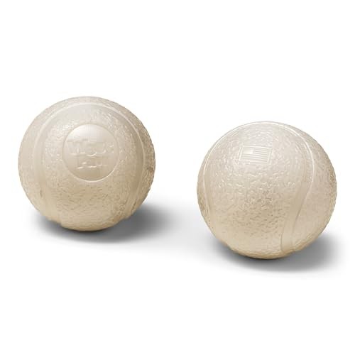 WEST PAW Boundr Ball Dog Fetch Toy - Small Glow 2-Pack