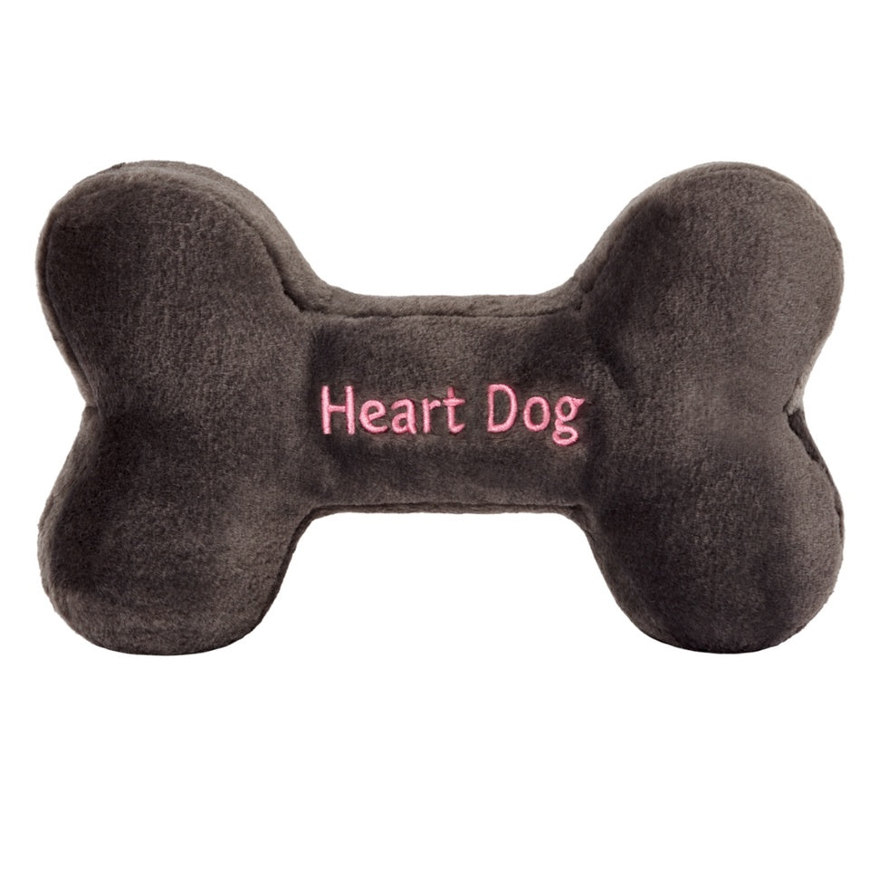 Fluff & Tuff Heart Bone Dog Toy