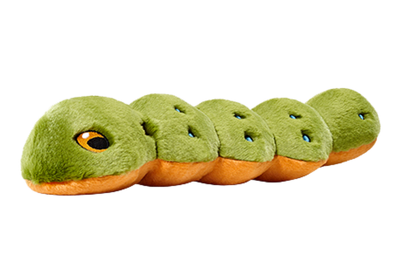 Fluff & Tuff Spicy Caterpillar Plush Dog Toy