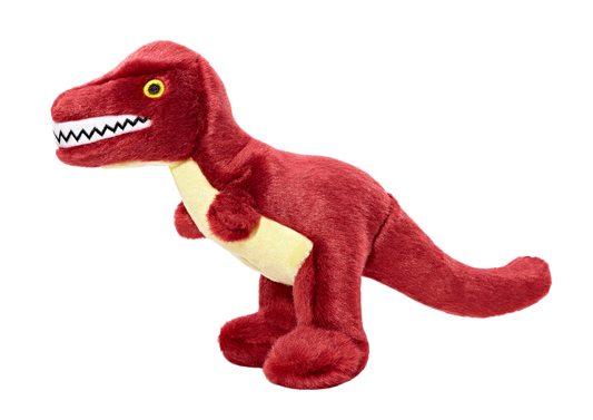 Fluff & Tuff Tiny T-Rex Plush Toy for Small Dogs