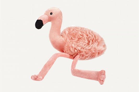 Fluff & Tuff Lola Flamingo Plush Dog Toy
