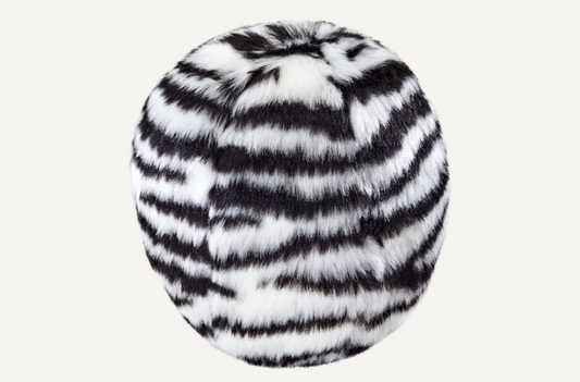 Fluff & Tuff Zebra Ball Medium Plush Dog Toy